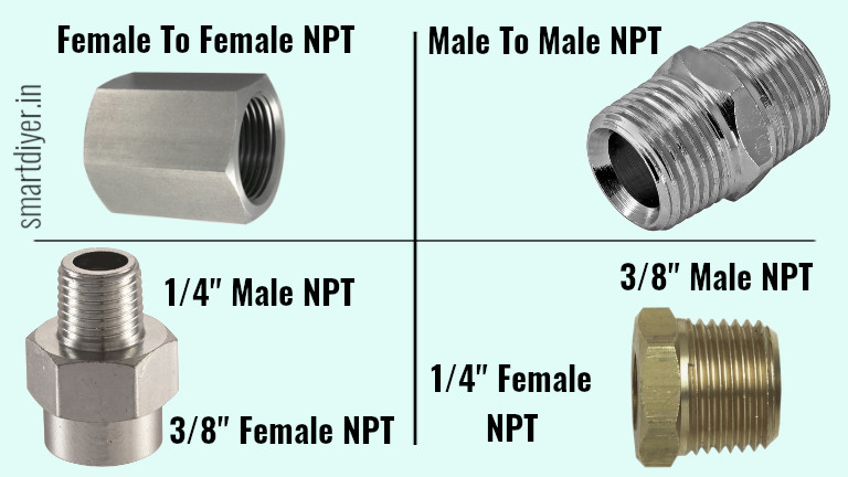 air compressor npt adapter 1/4 to 3/8