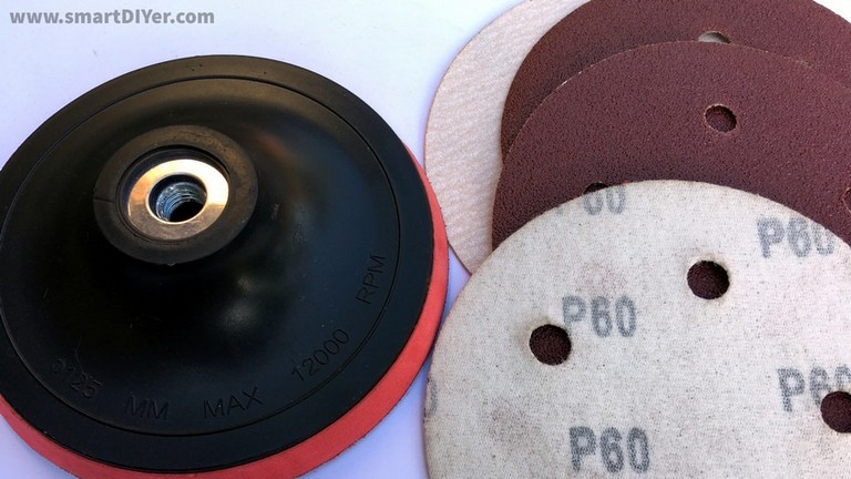Angle Grinder Disc Types- VELCRO Sanding Pad Attachment