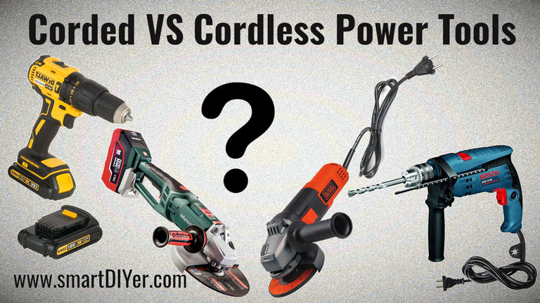 Corded Vs Cordless Power Tools